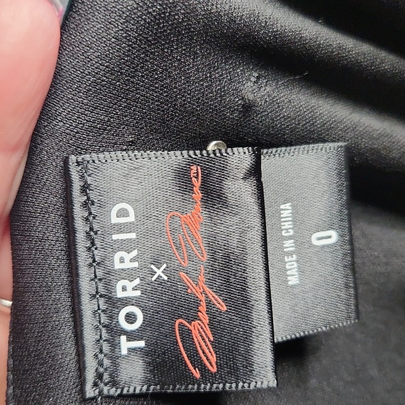 Torrid x Marilyn Monroe Midi Pin-Up Ruched Wiggle Black Pink Sparkle Dress Sz0 - Picture 7 of 10